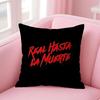 H-Hasta La M-Muerte Hot Cushion Cover Natural Linen Pillow Case Double-Sided Print Decorative Sofa Pillowcase Home Decor Gift