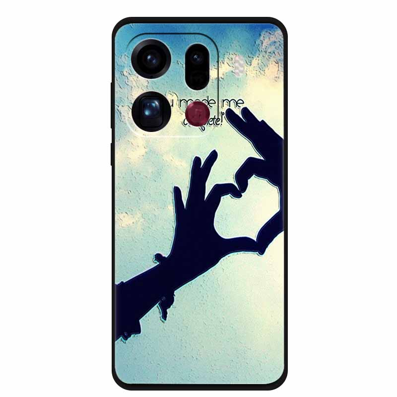 3D Flowers Case For Oppo Find X9 Pro 5G Case Emboss Relief Floral Black Silicone Soft Back Cover For Oppo Find X9 Pro Case Funda