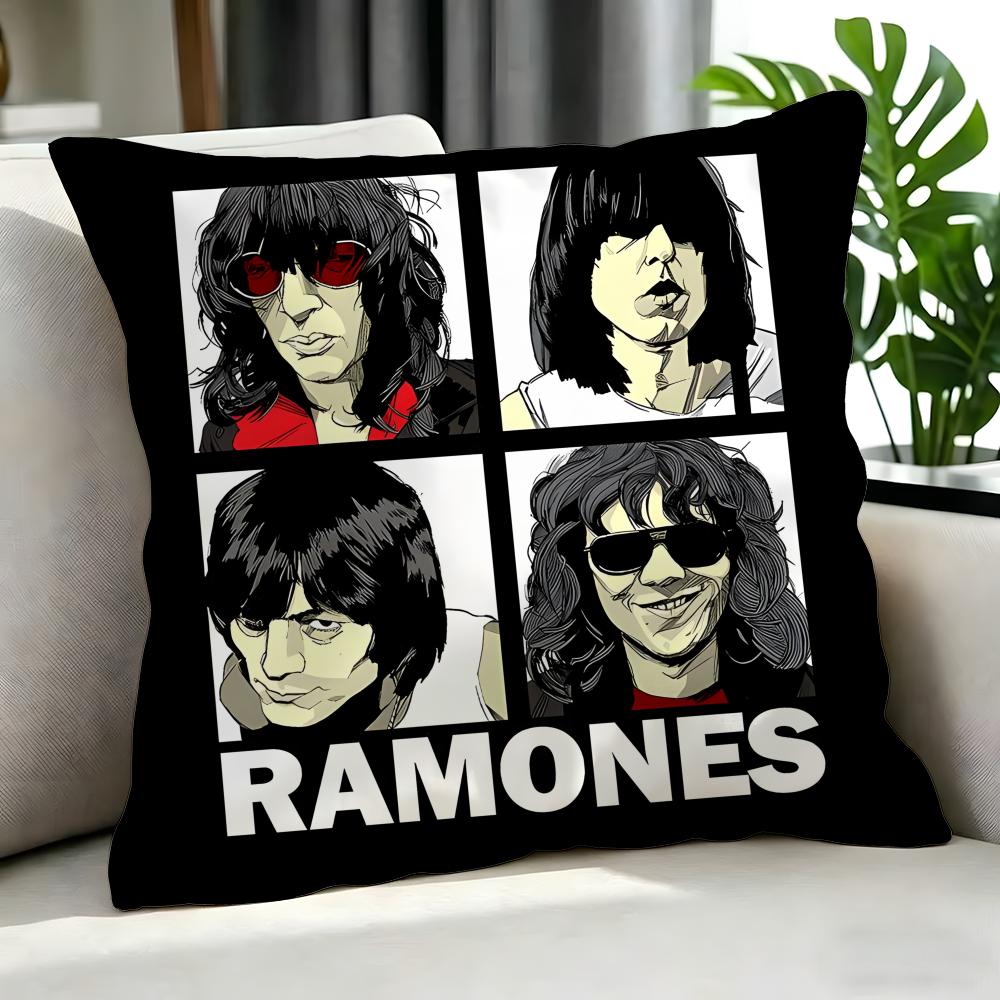 band Ramones Cushion Cover Cushion Cover Set 4Pcs 50x50 45x45 40x40 Pillowcase Decorative Sofa Home Decor