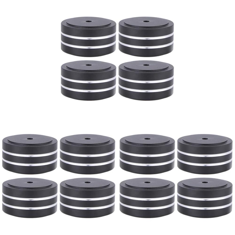 4/8/12 PCS Speaker Isolation Feet Pad Shock Absorbing Foot Pad Aluminum Alloy Audio Isolators for Subwoofer DAC CD Turntable Amp