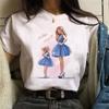 Women T-shirts Cute Mom and Daughter Black Summer Short Sleeve Female Tops Summer Sleeved Harajuku Streetwear Tops Tees