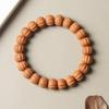 Authentic Carved Crystal Monkey Head Bodhi Bracelet with Vein Detail