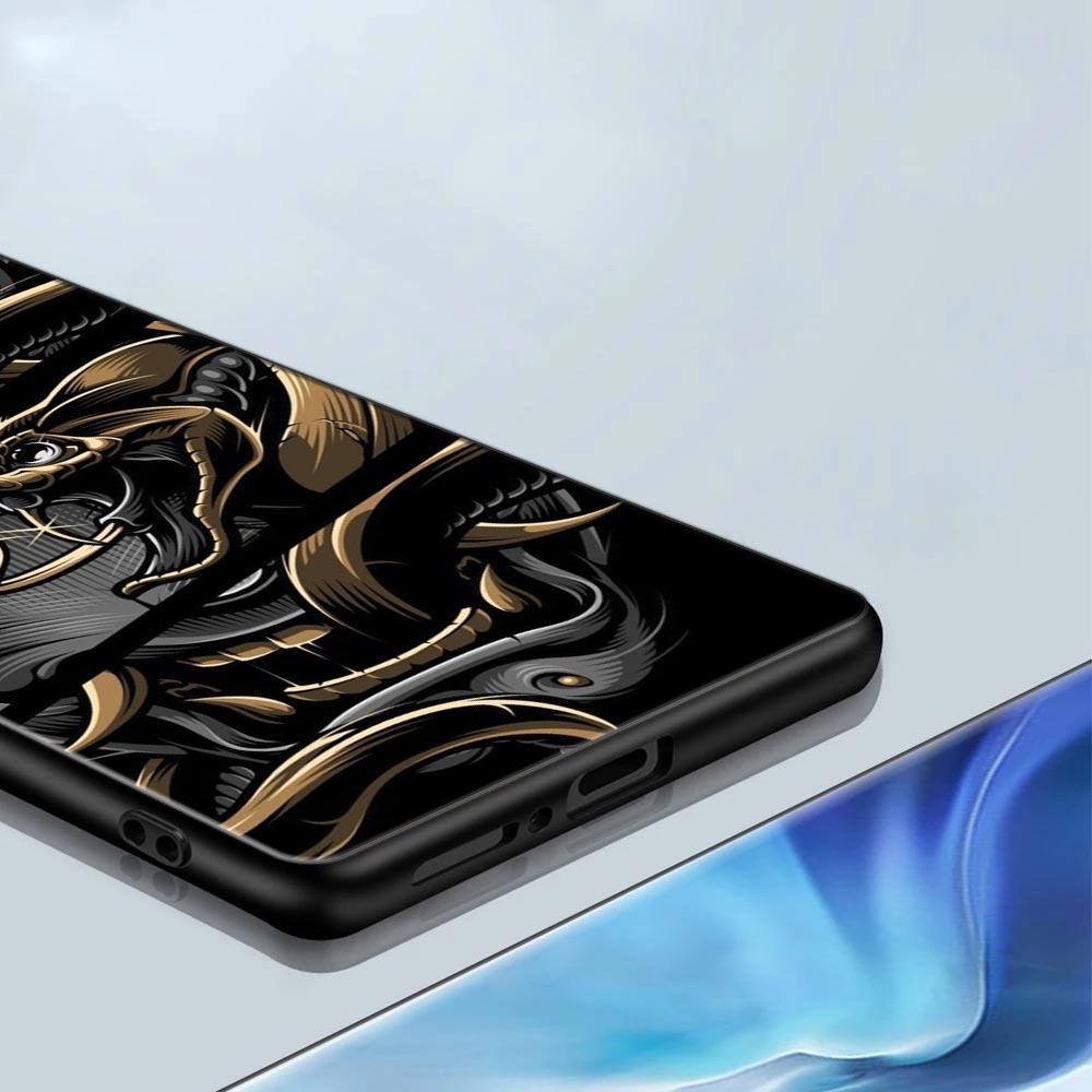 Samurai Ghost Hannya Ukiyo-E Mask For Xiaomi 15 Ultra 11T 13T 14T Pro 11 Phone Case Mi POCO X7 M7 F7 Pro F5 F6 M6 X3 X5 X6 Cover
