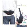 2025 new leather film waterproof fanny pack men's simple large-capacity cash register change messenger bag retro sports breast bag