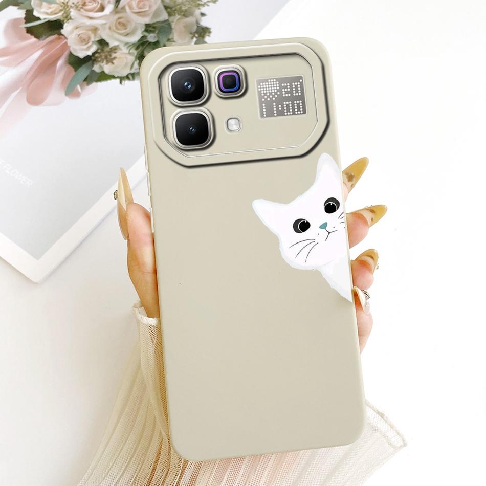 For Infinix Note 60 Pro Note60 Cute Cat Flower Cartoon Phone Case For Infinix Note 60 60Pro 5G Soft Silicone Covers Bumpers