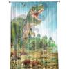 Green Forest Dinosaur Modern Curtains For Living Room Transparent Tulle Curtains Window Sheer For The Bedroom Accessories Decor