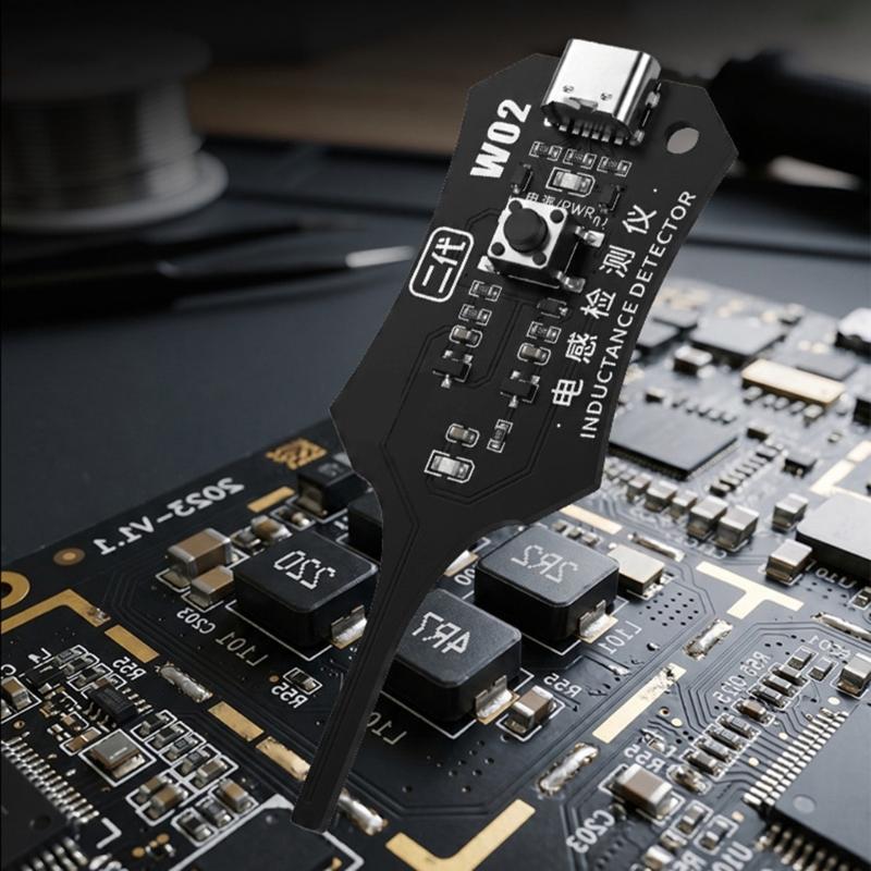 Motherboard-Induktor-Testplatine mit Kontrollleuchten, doppelter Stromversorgung und Induktionsdetektor für die Telefonreparatur-Diagnose
