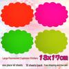 Mushroom Cloud Large Fluorescent Price Tag Sticker for Advertising