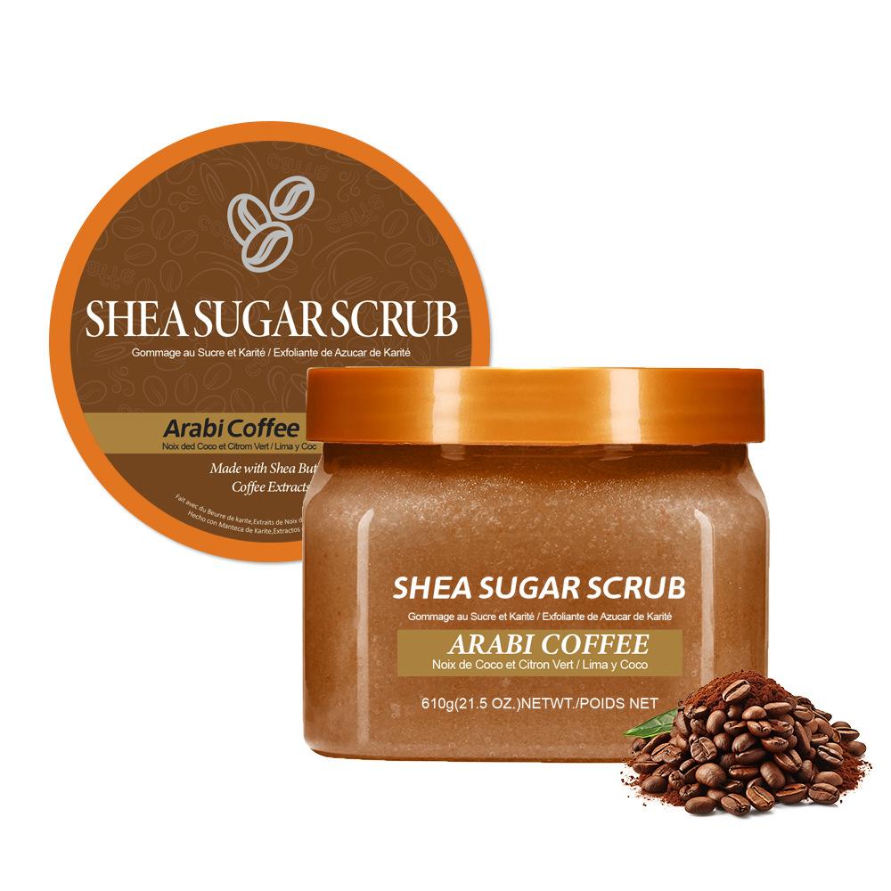 Shea Sukker Skrubb Sukker Salt Skrubb Mykgjørende Eksfolierende Kyllinghud Død Hud Fuktighetsgivende Glatt Skånsomme Badesalter