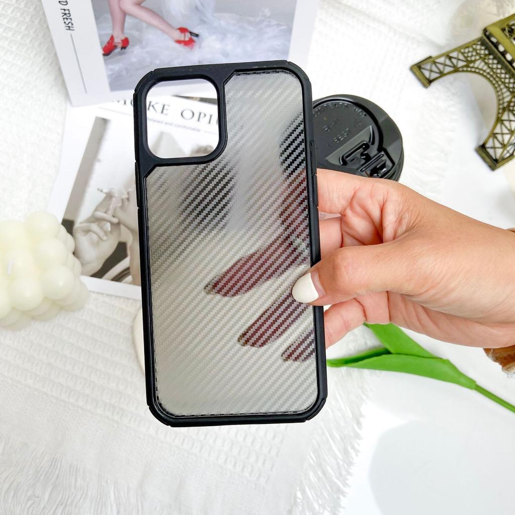 Applicable To IPhone16Promax Carbon Fiber Two-in-one Apple 15 Two-in-one Anti-fall X/XS Protection Case