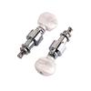 2Pcs Banjo Tuner Banjo Geared Machine Pearled Pegs Tuning 2 Head Tuner Tone Keys