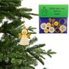 DIY Button Christmas Crafts Ornament Kit Christmas Hanging Ornament Kit for Holiday Decoration Xmas Party Supplies