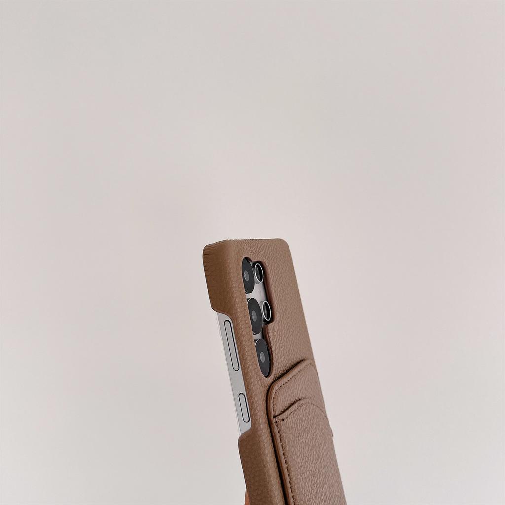Lychee Leather Card Wallet Holder Slot Phone Case For Samsung Galaxy S25 S24 S23 FE S22 Ultra Plus A13 A53 A54 A35 Cover