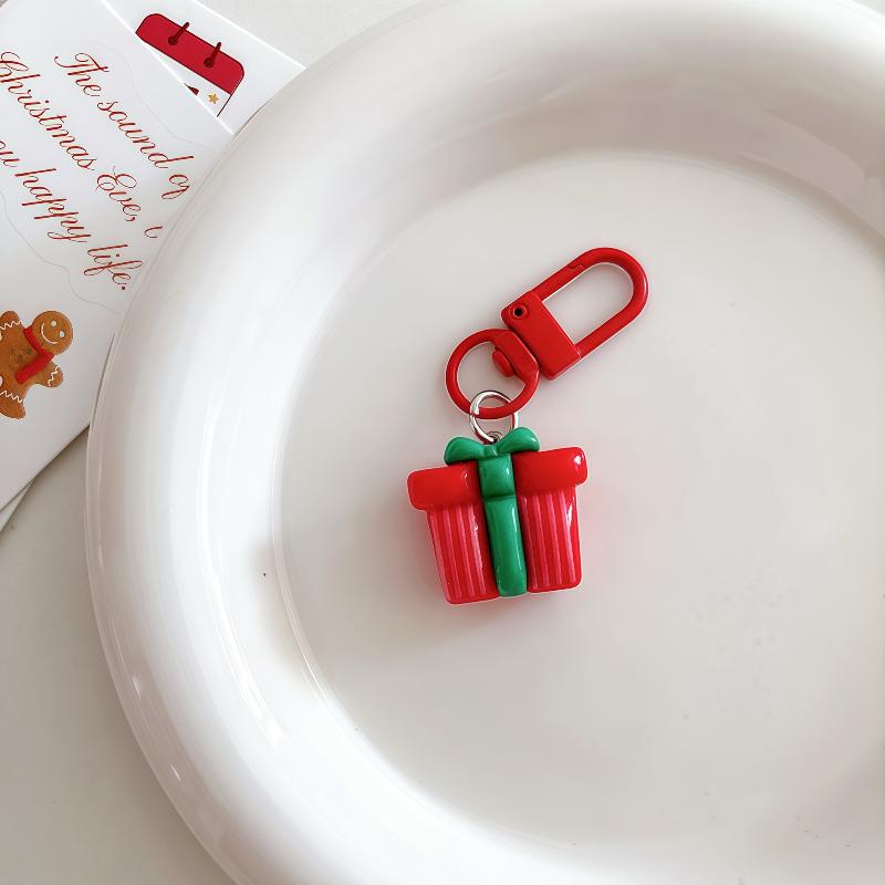 Christmas Cartoon Cute Keychain Santa Claus Elk Snowman Pendant Keyring Backpack Hanging Decoration Year Party Gifts