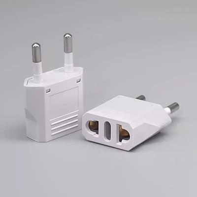 1pcs EU Adapter Travel Converter Adapter American China US To EU Plug Euro Plug Electrical Adapter AC Electrical Socket Outlet