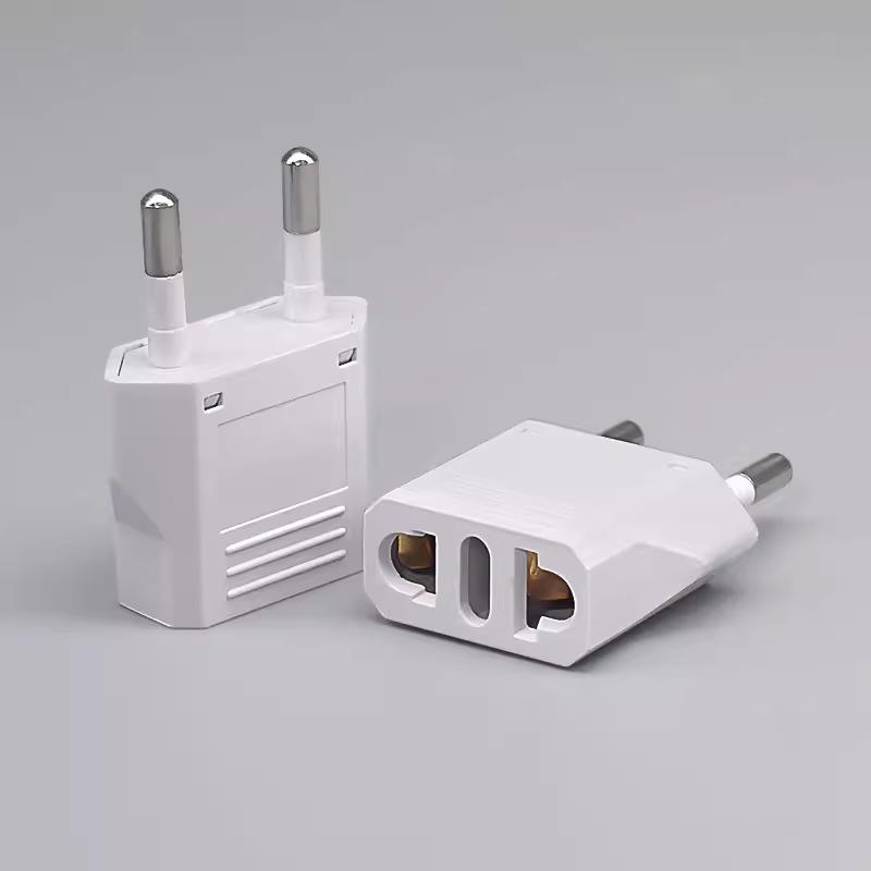 

1pcs EU Adapter Travel Converter Adapter American China US To EU Plug Euro Plug electrical Adapter AC Electrical Socket Outlet чорний