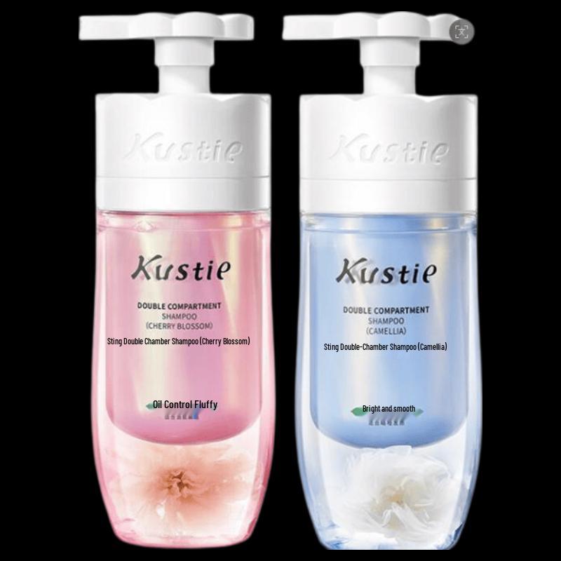 Kustie Dual-Chamber Shampoo Set