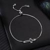 Silver Color Jewelry Cross Chain Bracelets For Women Fashion Wedding Banquet Charm Bracelets & Bangles Valentine's Day Gift