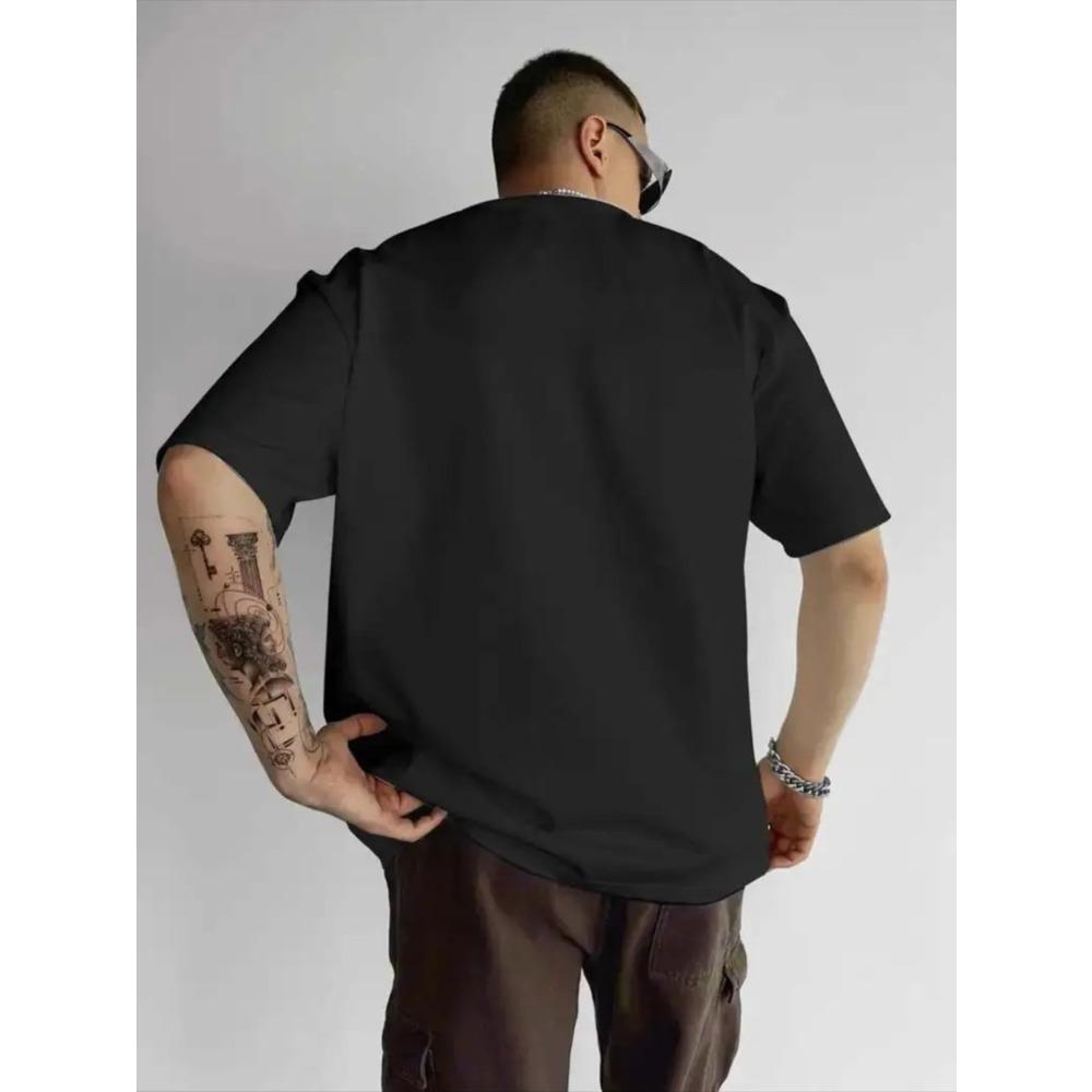 European sizes Colorful Monkey "Not My Problem" Graphic T-Shirt - Funny Casual Men'S Tee with Cartoon Monkey Design | Street Style Fashion