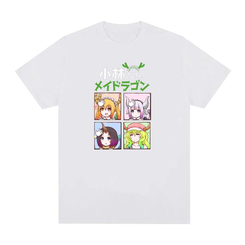 Miss Kobayashi Dragon Maid Kawaii Maidservant Tohru Funny Anime T Shirt Men Women Cotton Casual T Shirt O-Neck EU Size Tees
