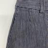 Pallas Palace [Made In 2011] PFPT-3476B Striped Gaucho Pants/ Bottoms 2 Navy / WhiteUsed