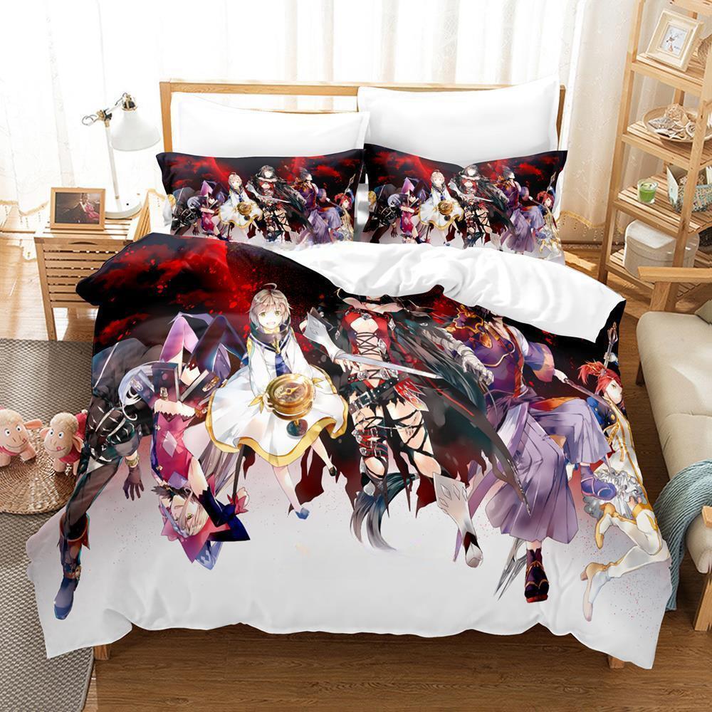 Tales of Berseria Bedding Set Single Twin Full Queen King Size Bed Set Adult Kid Bedroom Duvet Cover Sets 3D Game Bed Sheet Set