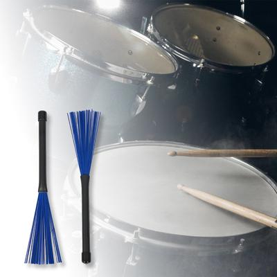 1 Paar Ruten Schlagzeugbesen mit Komfortgriff Perkussion Schlagzeugbesen Dübel Nylon Drumsticks Besen Glatter Griff