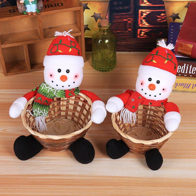 Basket Christmas Candy Childrens Candy Box Jar Gift Xmas Ornament Home Decor
