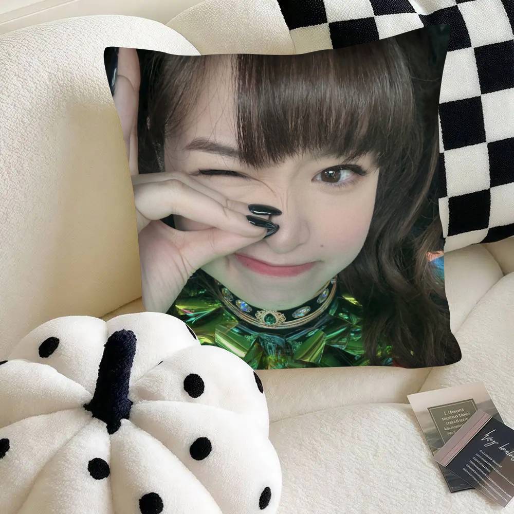 KPOP BabyMonster Band Pillow Case Fashion Square Pillowcase Bedroom Sofa Room Ins Decoration Leisure