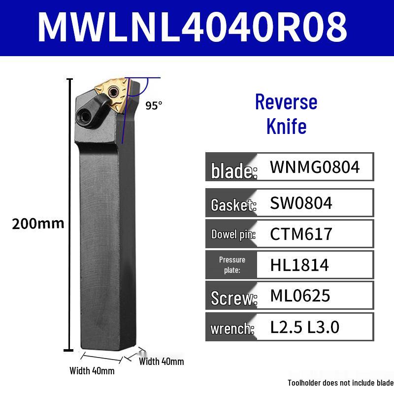 CNC Tool Holder: Peach-Shaped Face Turning Tool MWLNR/MTJNR20
