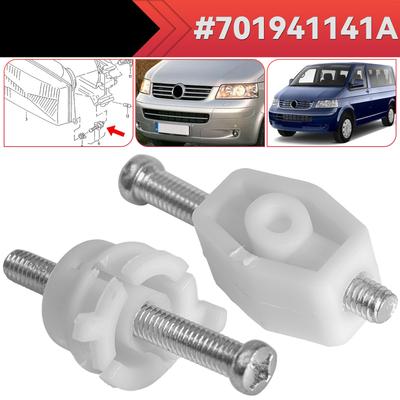 2 ks 701941141A Přední světlomet auta Nastavovací klip světlometu Šroub Oprava Pro VW Transporter Caravelle Eurovan Bus T4 1990-2003