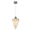 Elegant French Crystal Glass Pendant Lamp - Luxurious Bedside or Entrance Decoration