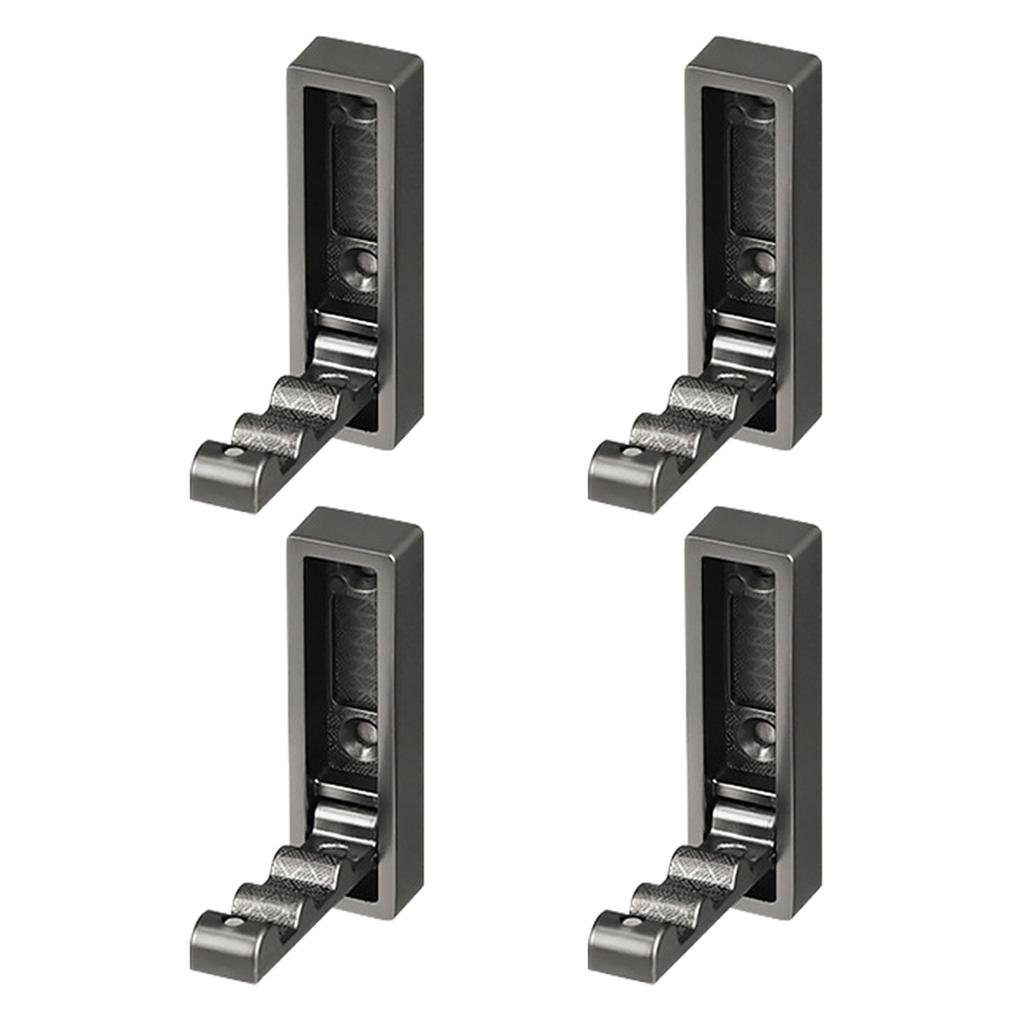 4Pcs Retractable Wall Hooks for Bathroom Foldable & Space Saving Wall Hook Upgrades for Hanging Clothes & Accessories