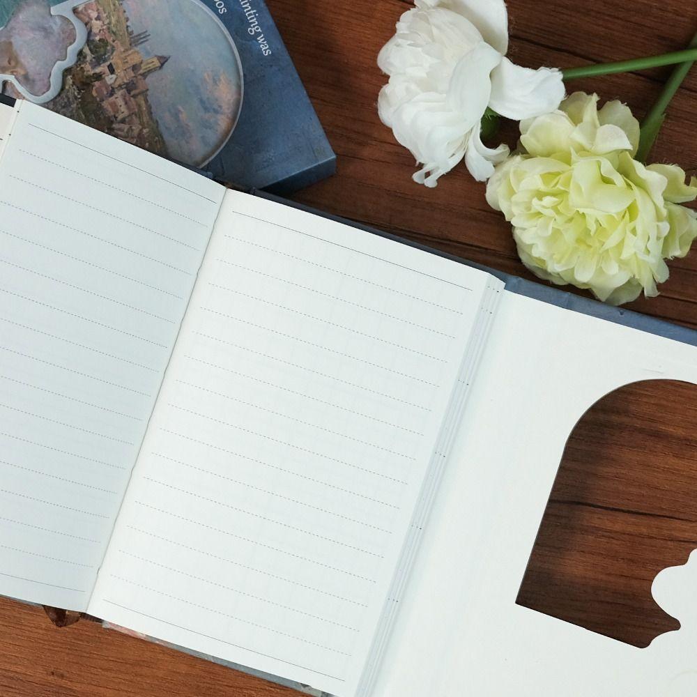 Hand Ledger Oil Painting Style Notebook Magnetic Notepad Gift Diary Book  Student