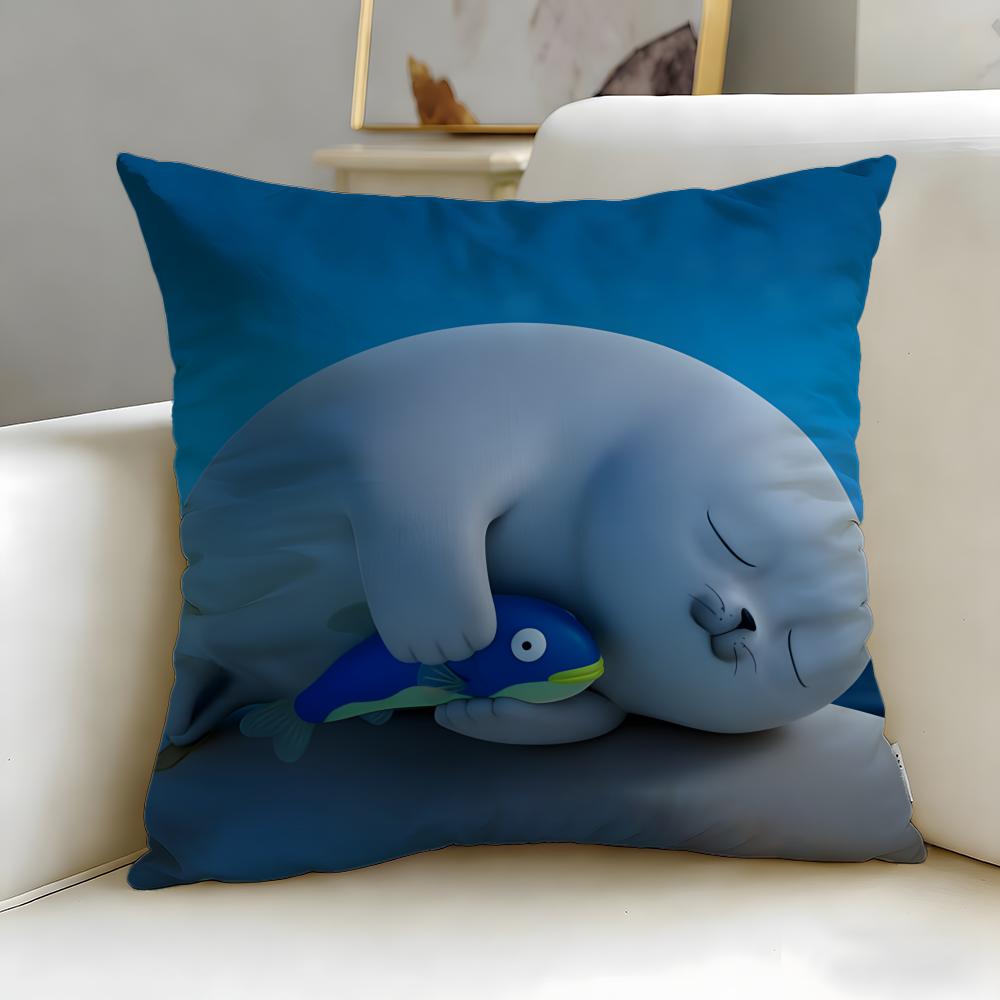 Beliebte Marke SEALOOK Kissenbezug Weich Leicht zu waschen Kissenhülle Vielseitig für Sofa Bett Reisen und Büro