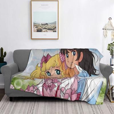 Candy Candy Anime Manga Blankets Soft Warm Flannel Throw Blanket Cover for Bed Living Room Picnic Travel Home Sofa