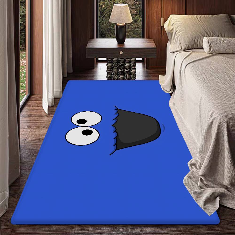 S-Sesame S-Street Theme Hallway Carpet Washable Non-Slip Living Room Sofa Chairs Area Mat Kitchen Doormat Area Rug