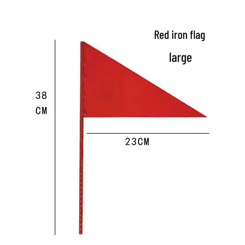 Junzhiyun Red Ground Marker Flags Large