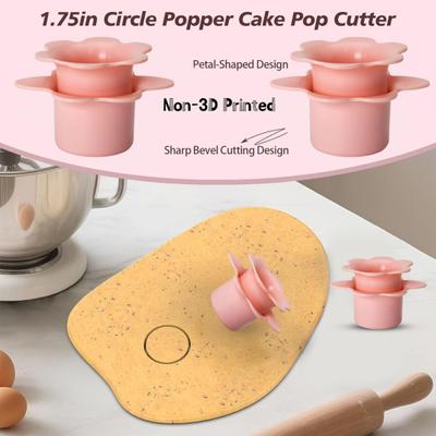 Vykrajovátko na cake pops s podnosem Kulatá forma na cake pops 1,75" Velkokapacitní dvoukomorový podnos Snadno čistitelná sada formiček na sušenky pro kuchyňskou pekárnu