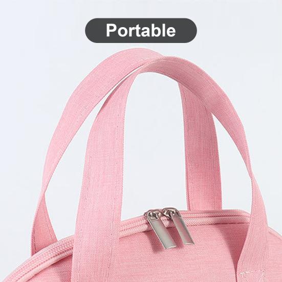 Aufbewahrungsbeutel Wiederverwendbar Umweltfreundlich Zwei-Wege-Reißverschluss Mädchen Brotdose Niedlich Isoliert Bento-Tasche Brotdosentasche