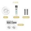 LED Ceiling Fan Light, Suitable for 8-10 Tatami Mats (8-10 Tatami Mats), Oscillating Ceiling Light, Fan Circulator, Color and Dimming, Airflow