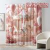 Set Of 2 Modern Flat Printing Curtains Without Rod Carouseldream Polyester Decorations Inside Curtain Made