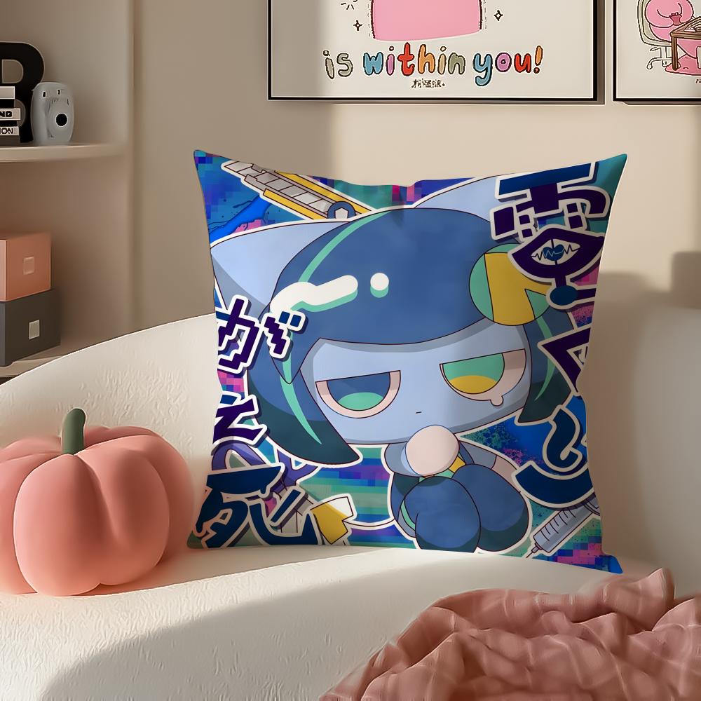 Cartoon PPepoyoS Cushion Cover Pillowcase Short Plush Invisible zipper Room Sofa Cushion Cover