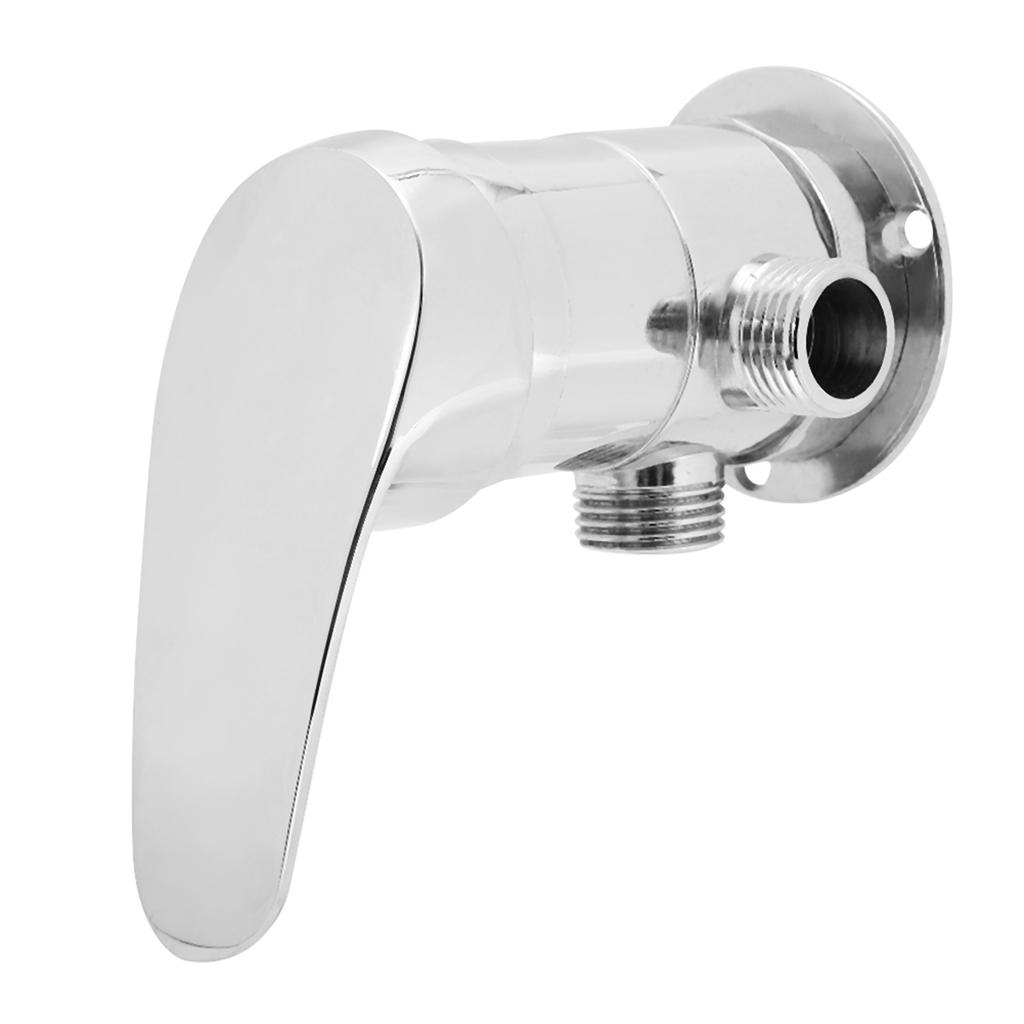 G1 2in 3 Way Bathroom Angle Valve Shower Hd Diverter Valve Control for Wall Mounted Handheld Shower Mixer Zinc Alloy