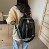Women's New Soft Leather Large Capacity PU Backpack with High Aesthetic Value for Travel and Commuting Backpack with Simple Design