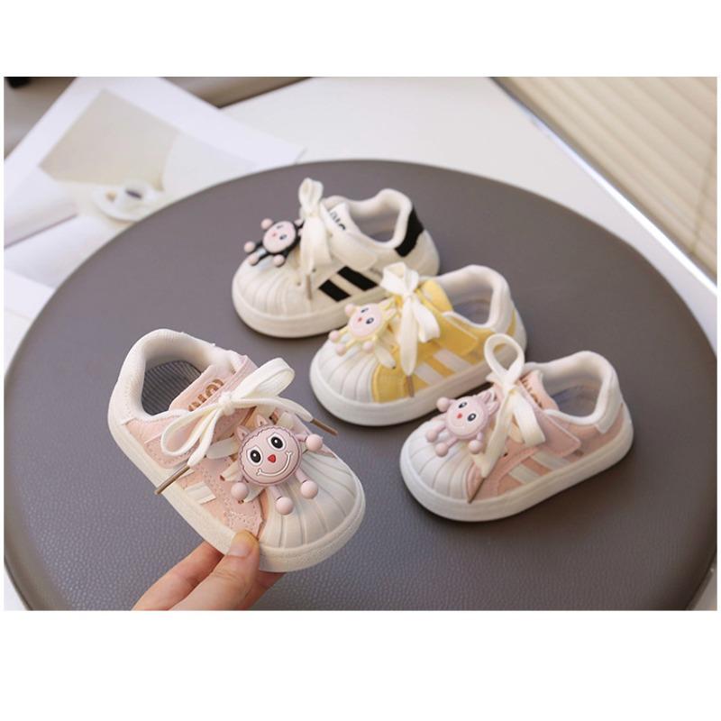 Girls Shoes Spring and Autumn Children Shell Head Sports Shoes Boys Board Shoes White Shoes Casual Soft Sole Baby Toddler Shoes