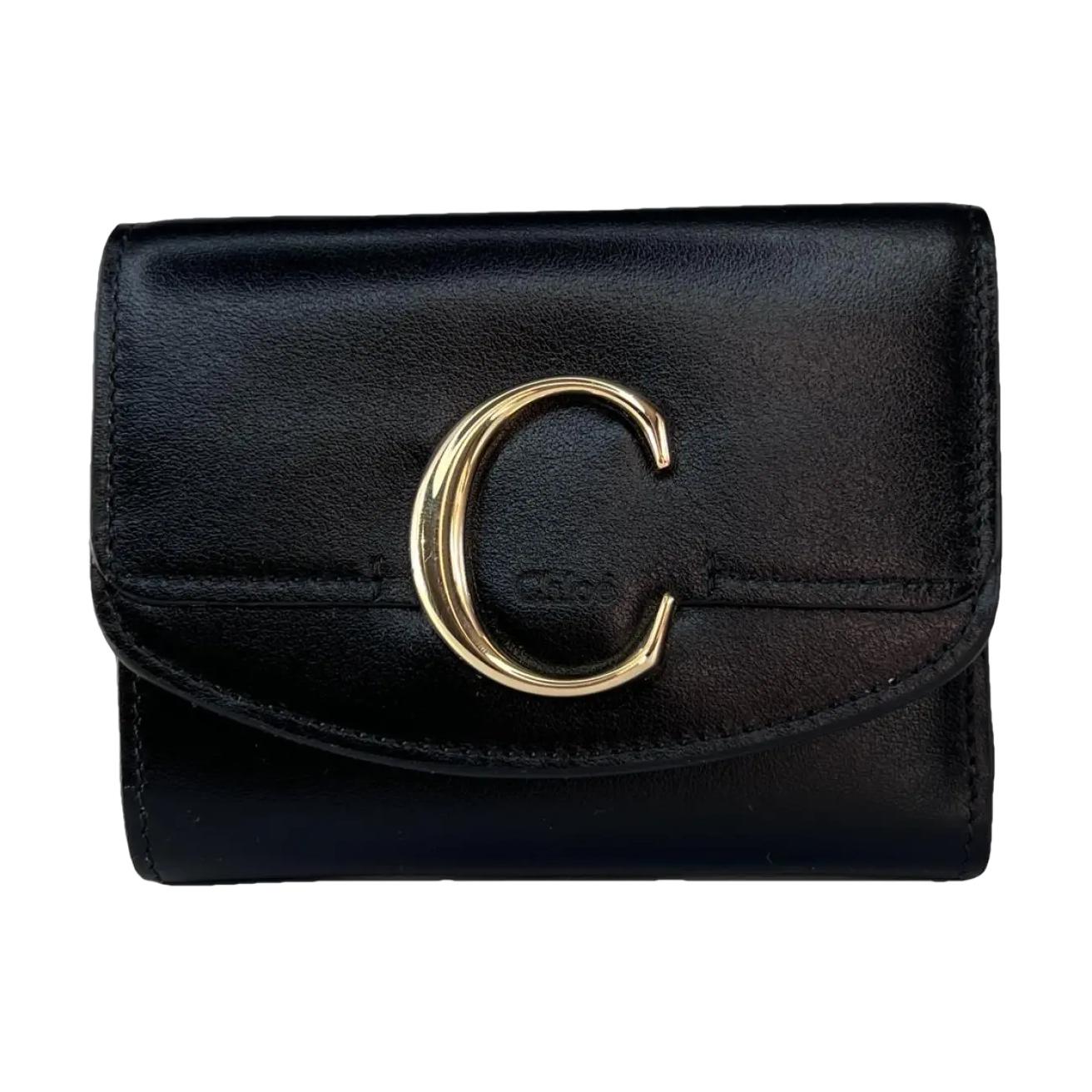 

Chloe Logo Tri-Fold Glossy Calfskin Wallet Small Women wallet Black CHC19-WP088A37-001 Basic Set (Bag+Dust Bag)