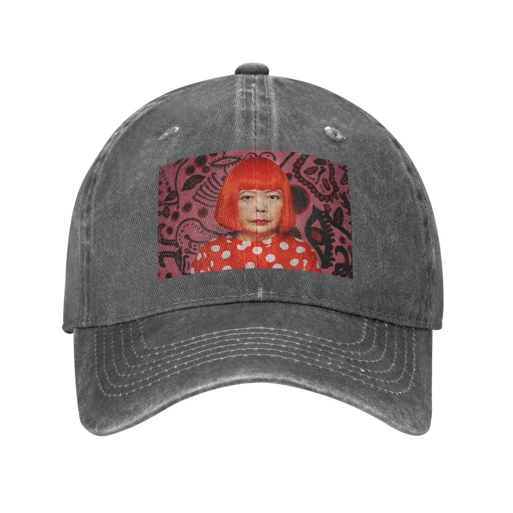 Yayoi Kusama Abstract Painting Denim Cap Casual Baseball Caps Adjustable Hat Summer Unisex Baseball Hats