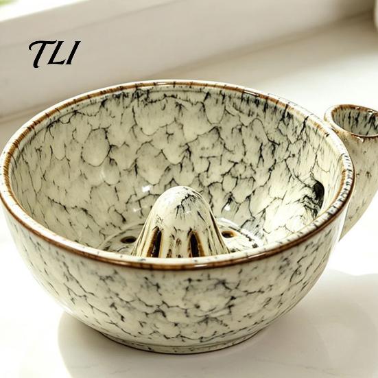 Drainage Bowl for Strawberries Ceramic Berry Swirl Bowl, Auto Fruit Washing Vegetable Wash Colander with Drain Holes, Kitchen Produce Cleaner Tomatoes