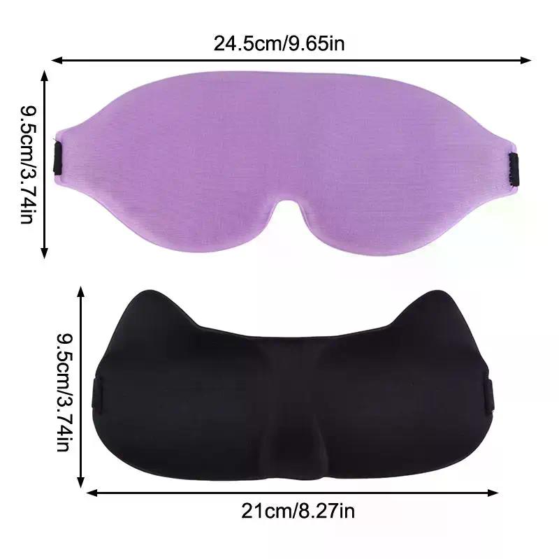 3D Sleeping Eye Mask Soft Skin-Friendly Breathable Light Blocking Eye Cover Travel Rest Lunch Break Blockout Light Eyeshade